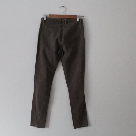 MM6 Maison Margiela Skinny Cotton Zipper Pant Size US 2/ IT 38 - Picture 3 of 8